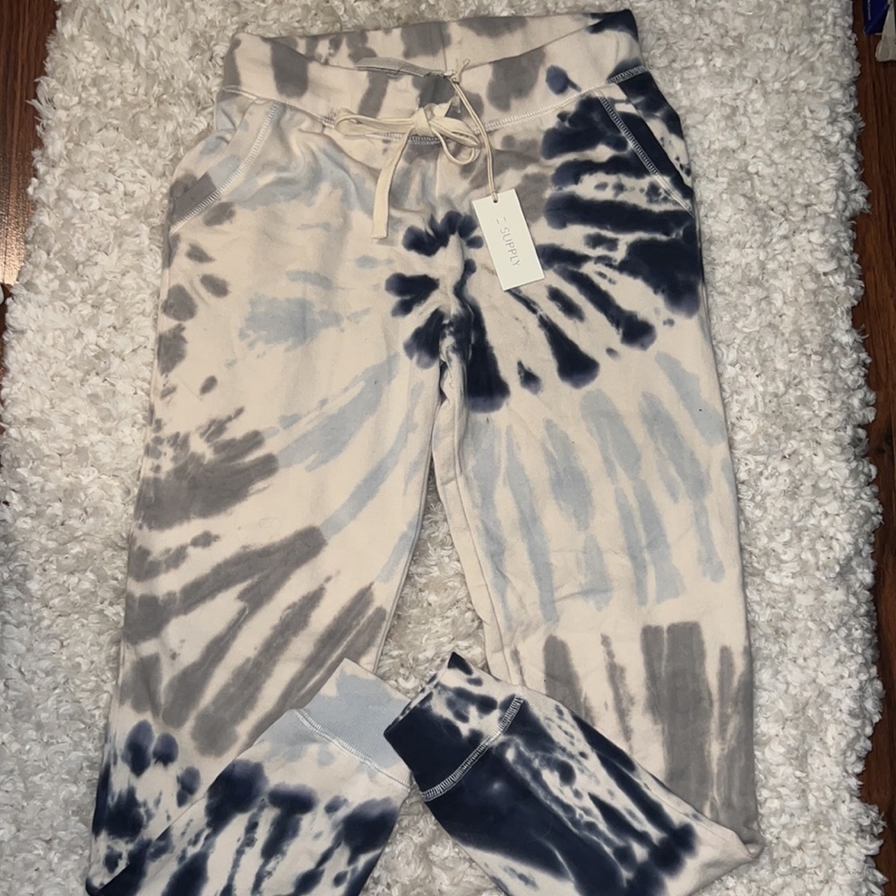 Nwt z supply tie dye sweat pants size XS